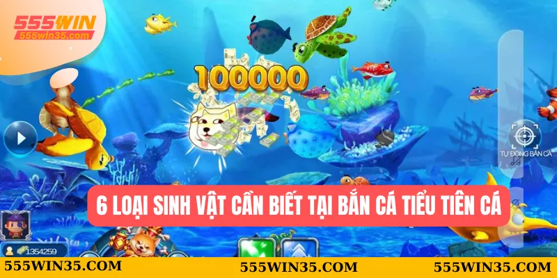 6 loại sinh vật cần biết tại bắn cá tiểu tiên cá