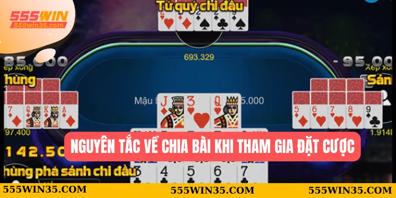 Nguyên tắc về chia bài khi tham gia đặt cược