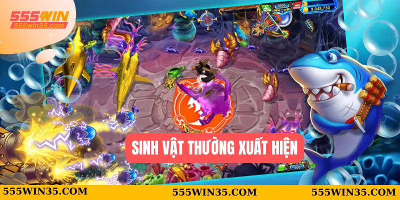 Bắn Cá Long Vương – Hành Trình Săn Kho Báu Cùng 555WIN 4 Sinh vật thường xuất hiện